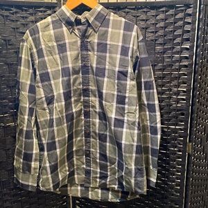 Haggar Men’s Long Sleeve Button Down Shirt Size Small